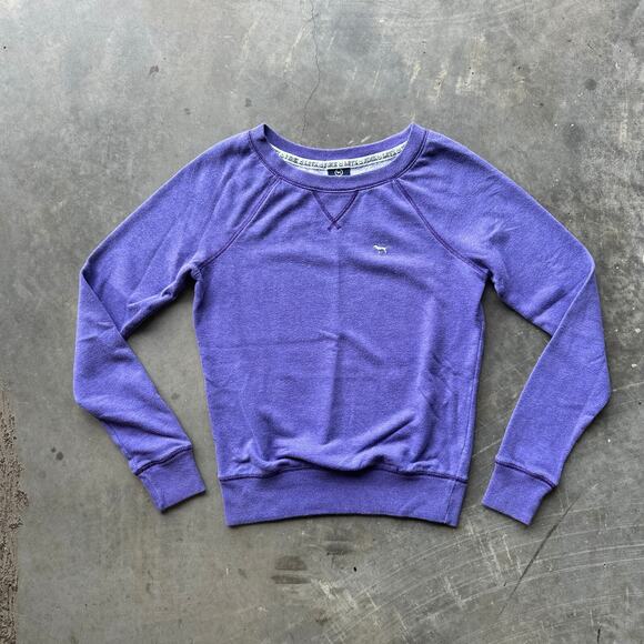 PINK Victoria's Secret Love Pink Sweatshirt Women's XS Purple Long Sleeve - Picture 3 of 7